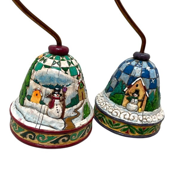 Jim Shore Christmas/Holiday Taper Candle Holders - Picture 5 of 11